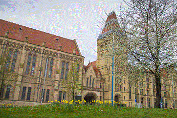 University of Manchester Whitworth Building on a sunny day.