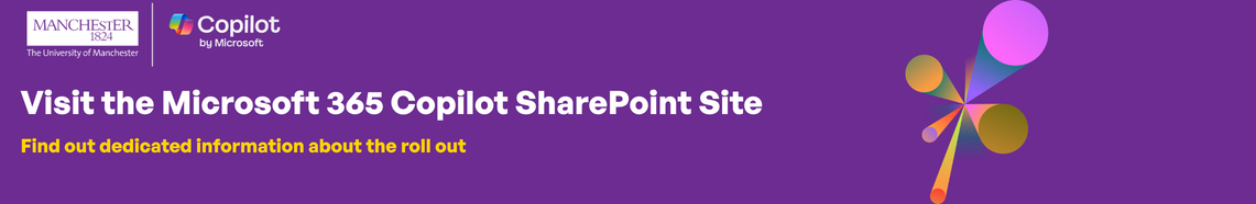 A banner advertising the Microsoft 365 Copilot SharePoint site