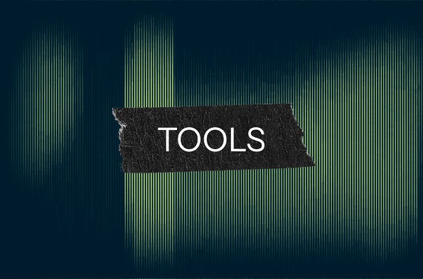 Green background with black textbox with Tools written in white writing