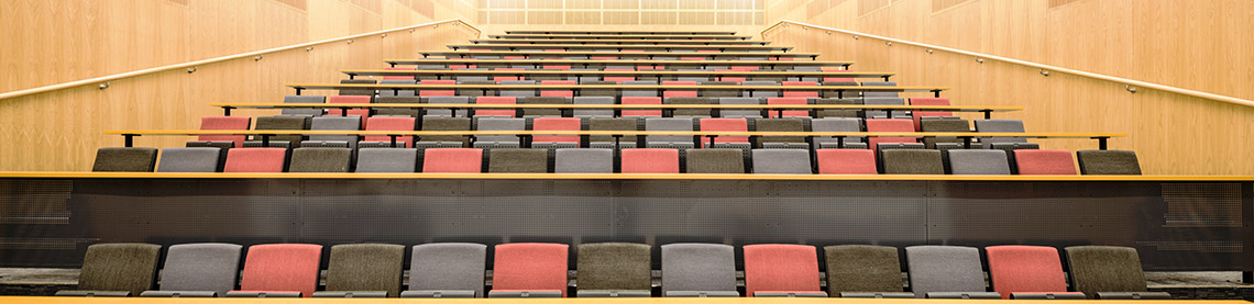 Lecture theatre front centre banner