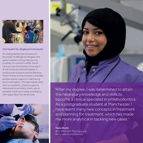 page from dentistry brochure