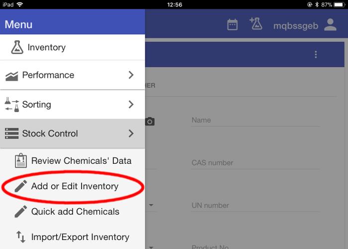 Picture 3 - Select Add or Edit Inventory