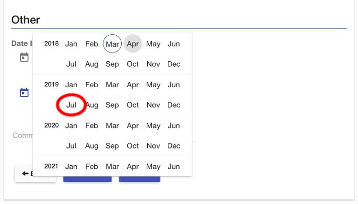 Picture 25 - select the correct month/year