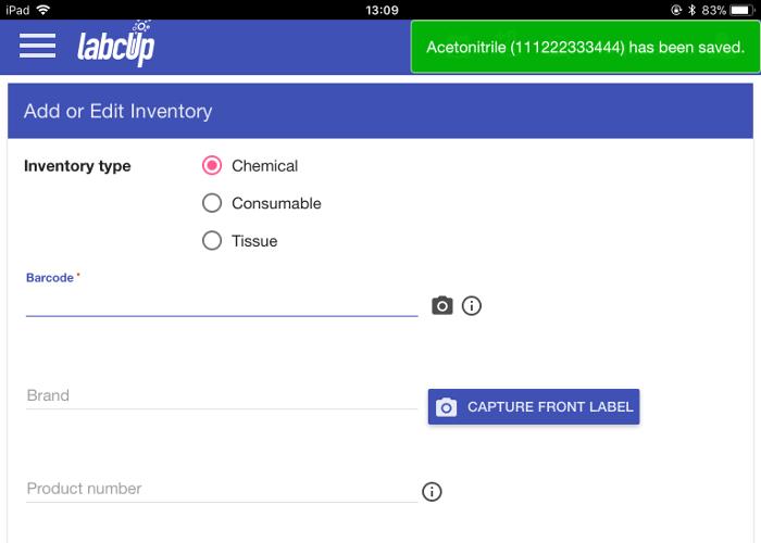 Picture 28 - return to Add or Edit Inventory screen