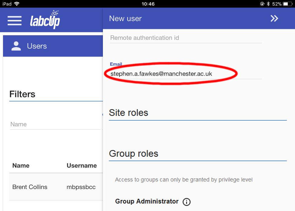Picture 6 - enter their e-mail address