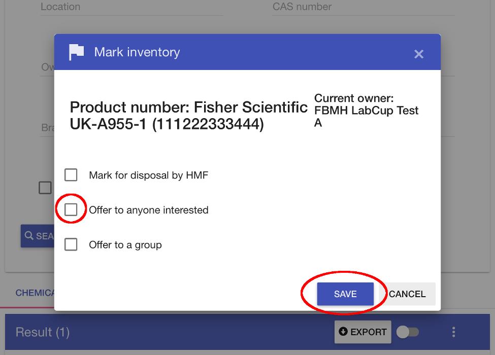 Picture 7 - Select the checkbox Offer to anyone interested