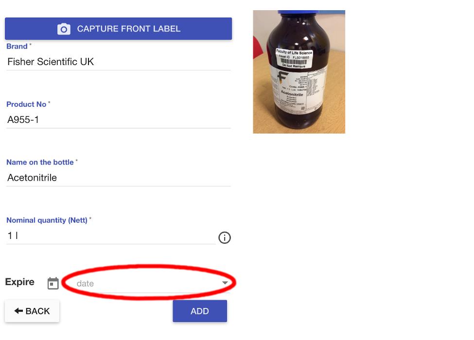Picture 17 - edit the quantity and expiry dates