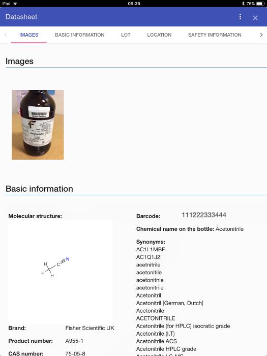 Picture 7 - review the chemical information