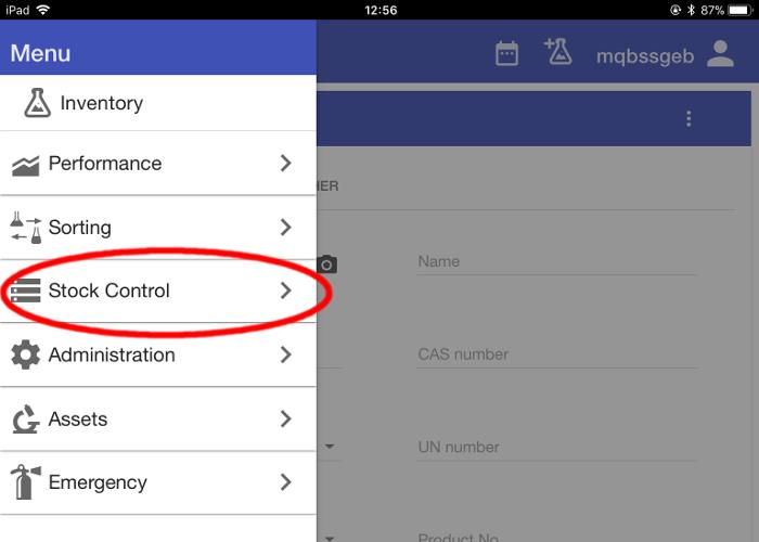 Picture 4 - Select Stock Control