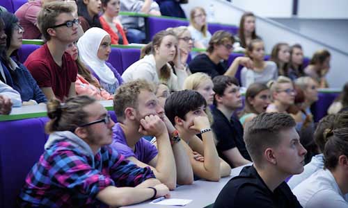 Students in lecture theatre