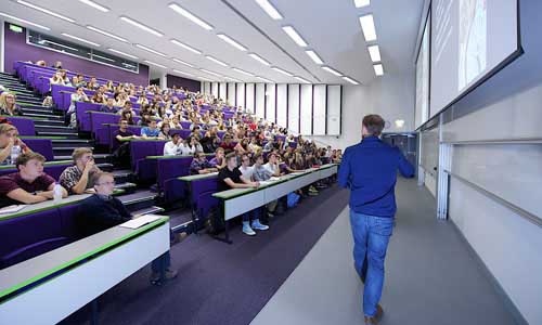 Students in lecture theatre