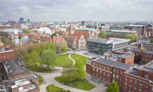 Aerial view of campus