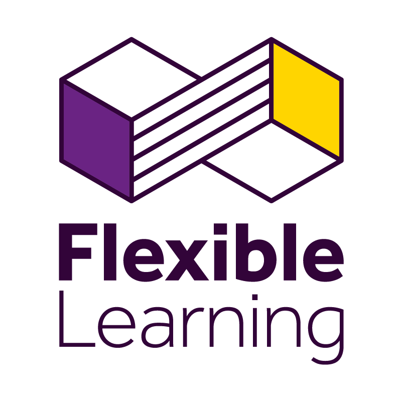 A logo that reads 'Flexible Learning'