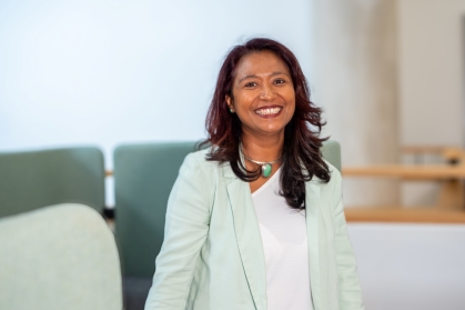 Portrait of Shreena smiling