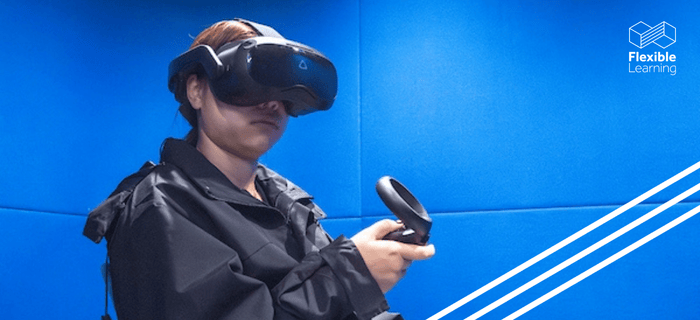 Student using VR