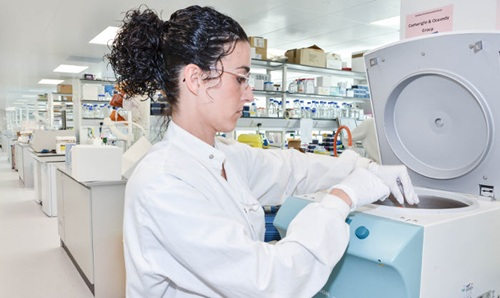Woman in lab