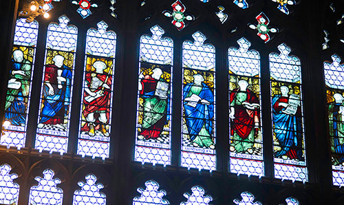 Rylands stained glass windows