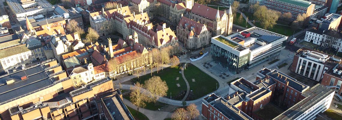 Oxford Road campus from above