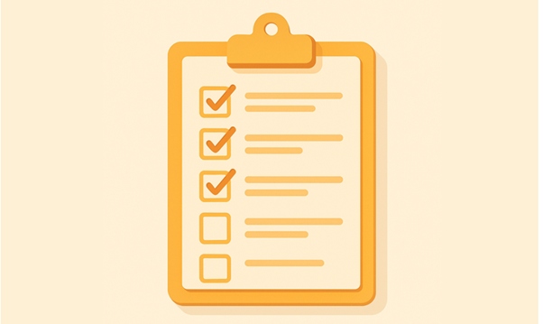 yellow checklist graphic