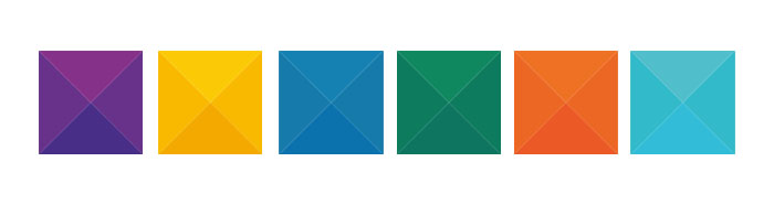 Examples of template colours for library