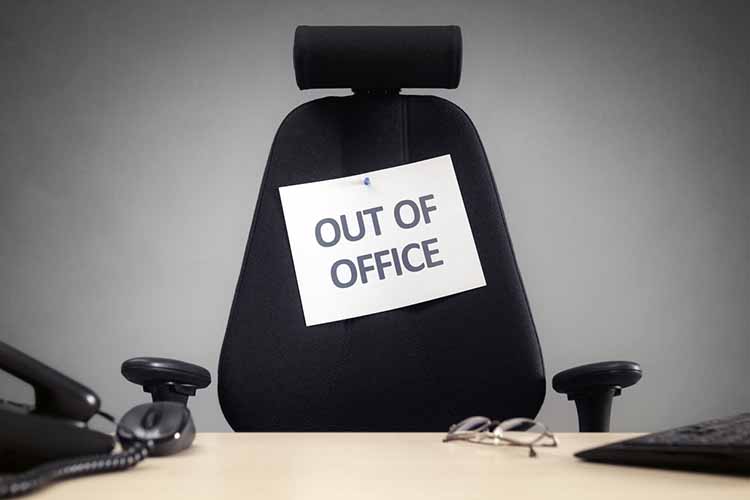 Out of office sign