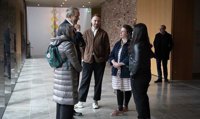 Professor Duncan Ivison meeting colleagues
