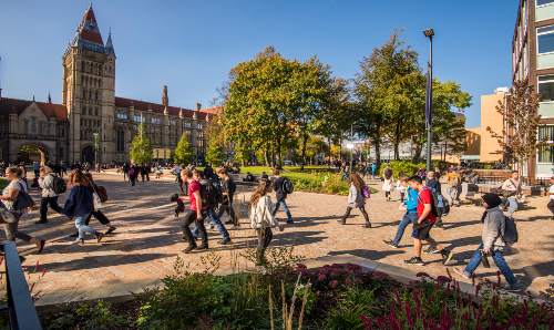 Image of people walking round Brunswick Park