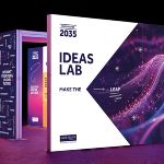 Purple background with white text box with 'Ideas Lab' wrote on.