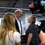 Image of Duncan behind scenes at clearing 