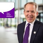 Professor Duncan Ivinson with the Your Voice Matters Campaign Logo in top left corner