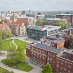 Bird eye view of campus