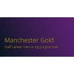 Purple background yellow text with Manchester Gold title