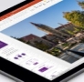 Tablet with photo of University of Manchester