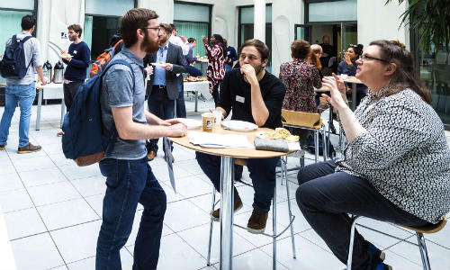 people chatting