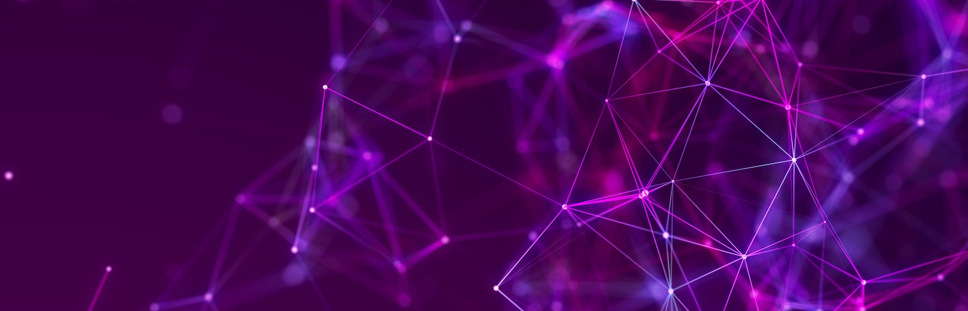 Purple background and synapses firing.