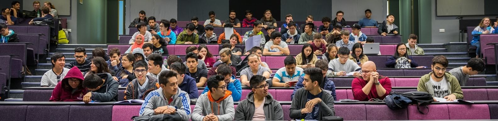 Students in lecture theatre