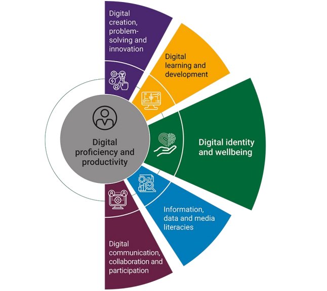 Jisc Digital Capabilities Framework broken down into six elements