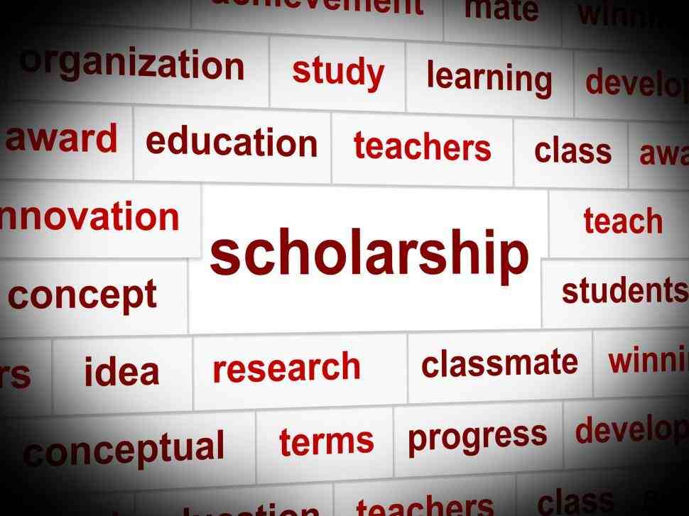 Image of the word scholarship