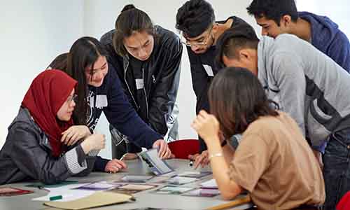 egc group of students conferring